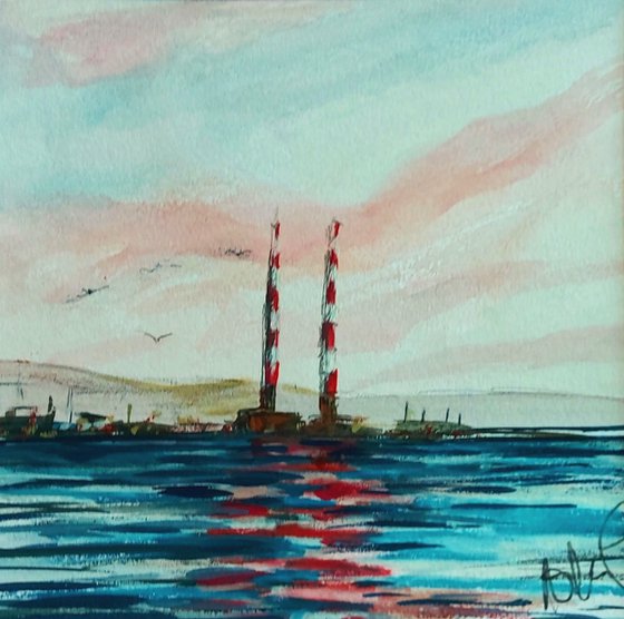 The Poolbeg Chimneys,Dublin Ireland