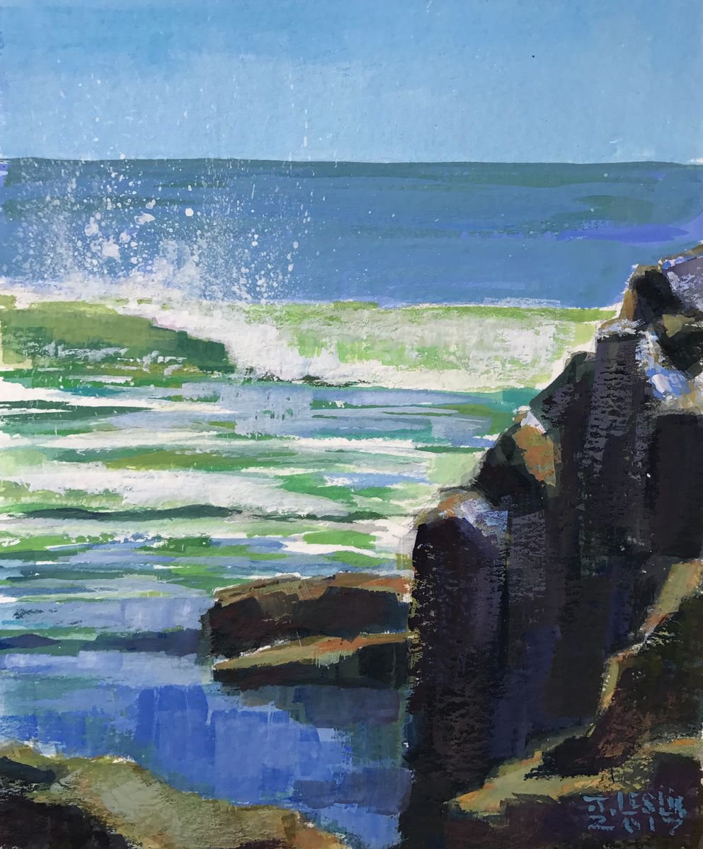Impressionistic Painting , Break At Hathaway By Jimmy Leslie, 5 X 6, Artwork For Sale On Artfinder