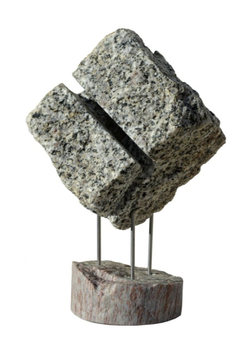 Abstract Stone Sculpture By Ognyan Chitakov, 6 X 12", "Neptune", Original Artwork