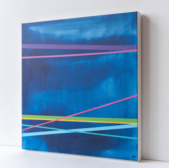Abstract Spectrum in Blue (AV Art)