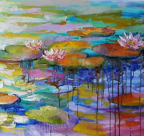 Water lilies by Viktoria Lapteva