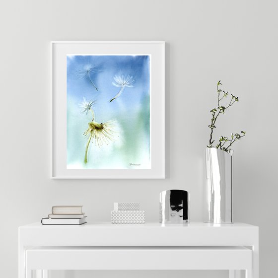 Dandelion  - Original Watercolor Painting