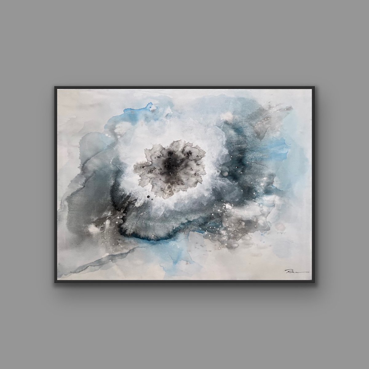 Abstract Landscape Acrylic Painting By Indie Ru, 47 X 35, I