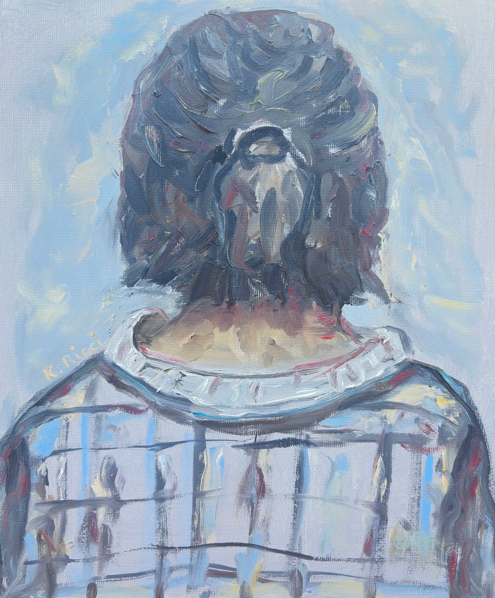 A Girl In A Striped Shirt By Katia Ricci, 9 X 12, Artwork For Sale On Artfinder
