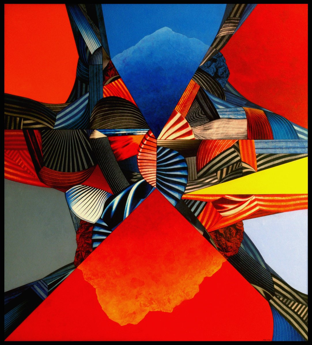 Abstract Painting By Juan Pita, 60 X 66", Cybergraph (X4), Original Artwork