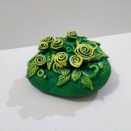 Floral series with clay by SANJAY PUNEKAR