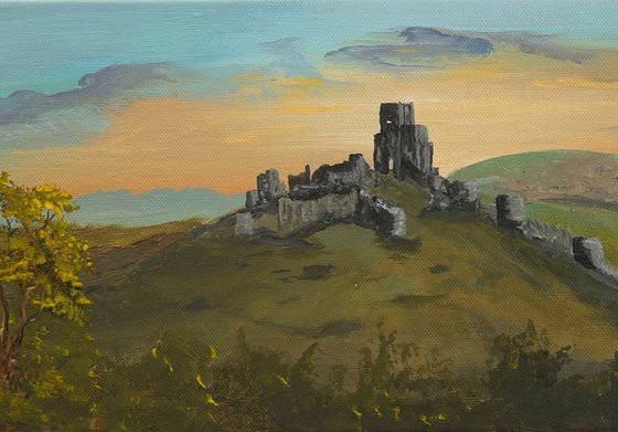 Corfe Castle in Dorset