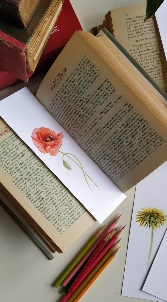 Poppy - from my Wildflowers Bookmarks Collection