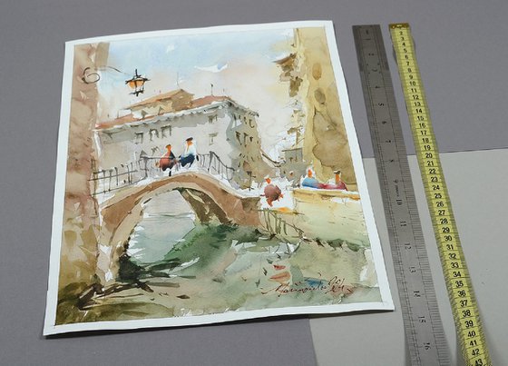 Venice Watercolor Landscape