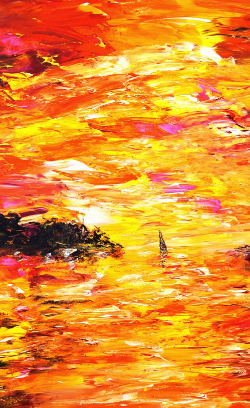 Romantic Sundown Sailing XL 1 by Peter Nottrott