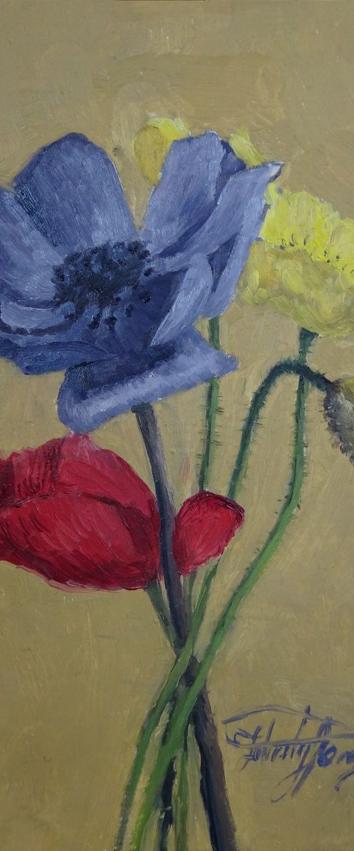 Poppies, (Little Flower Painting series #2) by Felicity Bergstrom