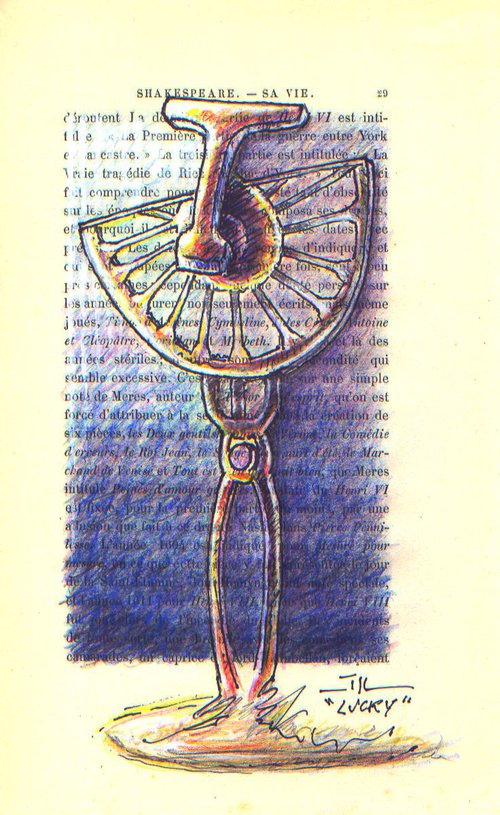 Lucky, sketch of sculpture by Jean-Luc Lacroix