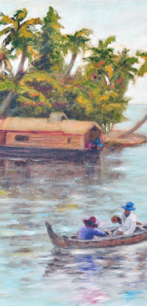 Backwaters of Kerala by Uma  Krishnamoorthy