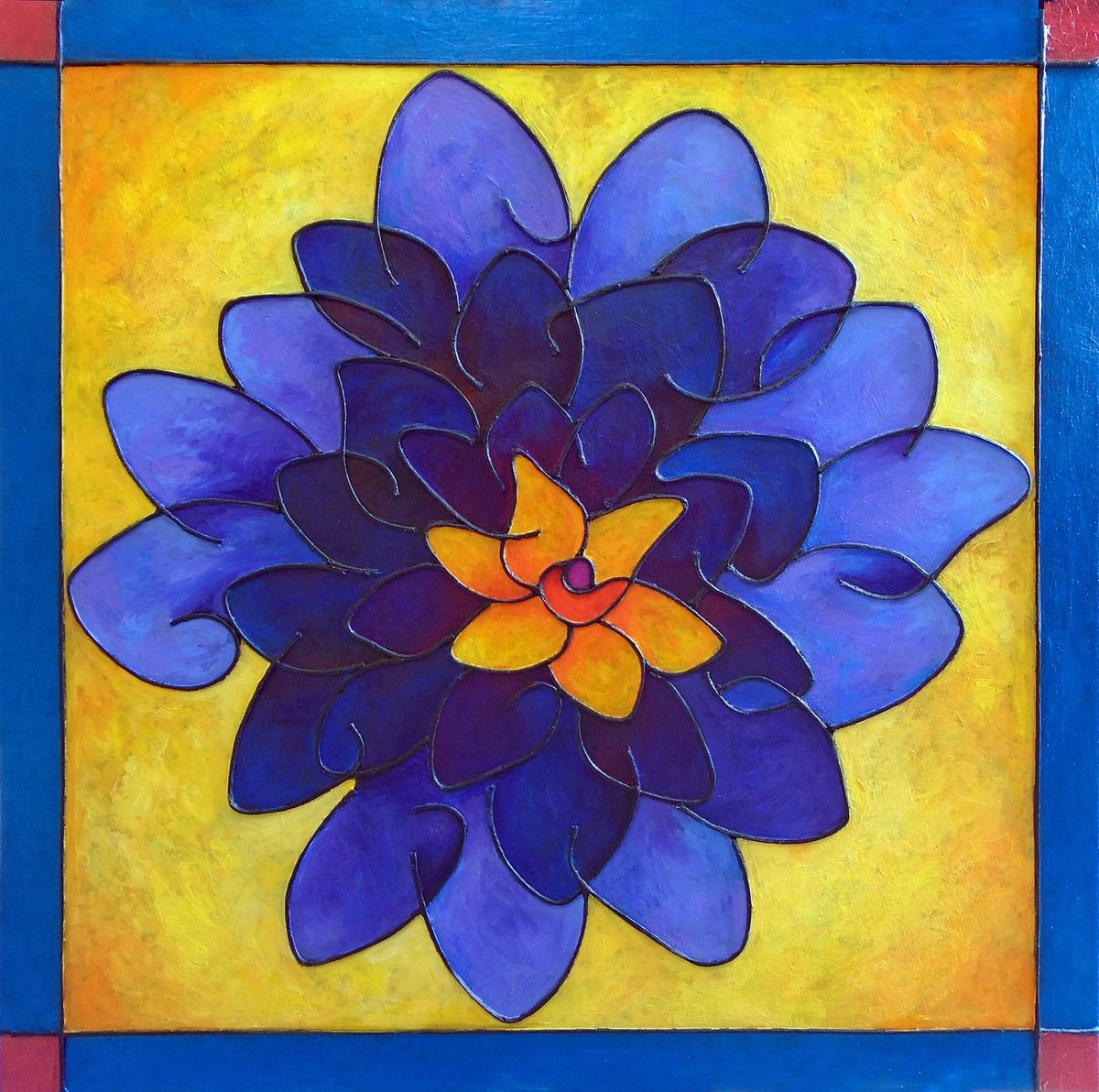 Fleur Violet By Stephen Conroy, 31 X 31, Artwork For Sale On Artfinder