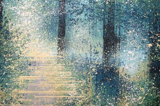 Misty Forest Trees 3