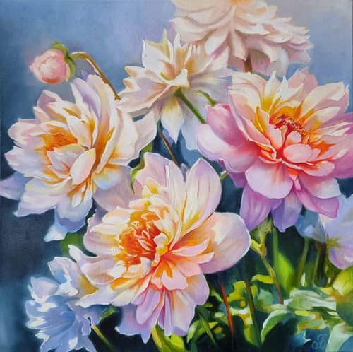 "Dream about flowers No. 5." flowers impressionism 2023 by Anna Bessonova (Kotelnik)