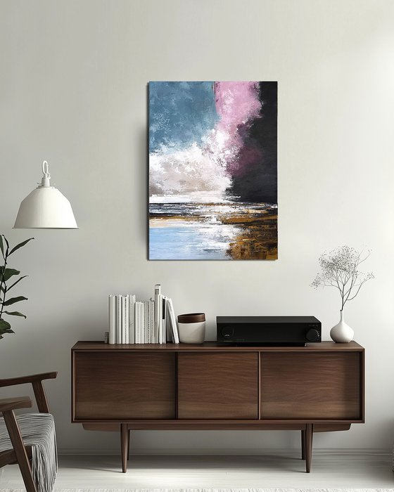 Violet Driftline – Blue Pink Ochre