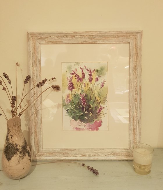 French Lavender (small watercolour flower)
