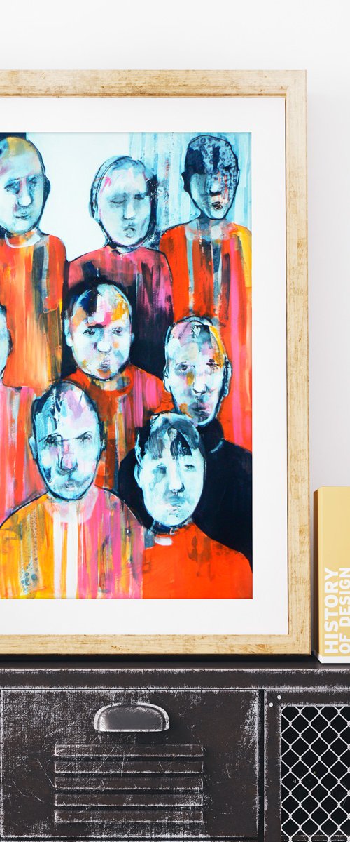 Study of a crowd #25 by Carolynne Coulson