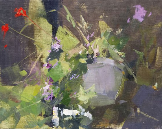 Flower painting - Nr. 3 from the Series ' Mother's Garden'