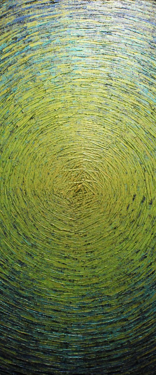 Vast gold green blue shine by Jonathan Pradillon