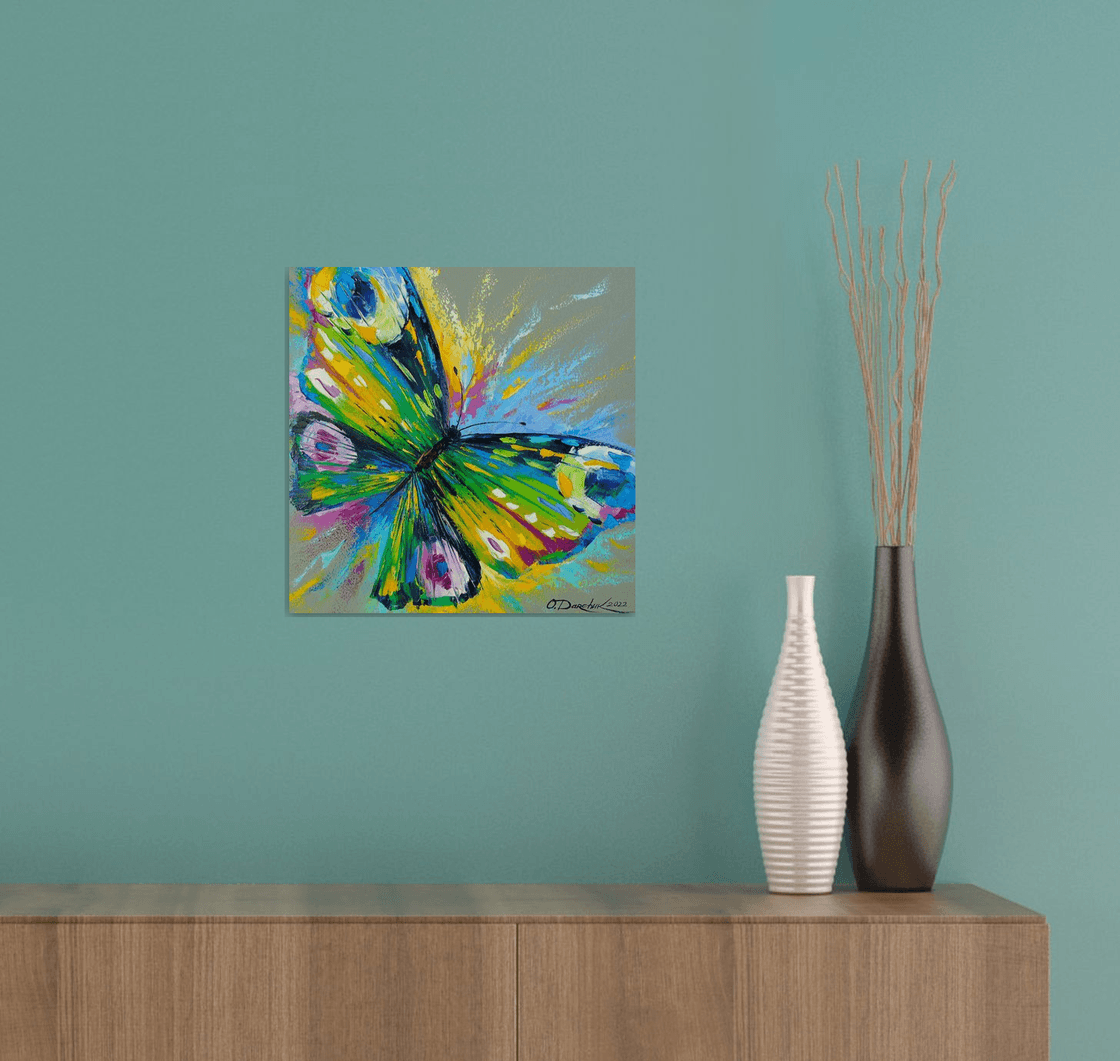 The butterfly Oil painting by Olha Darchuk | Artfinder