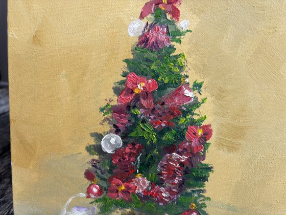 Still life with Christmas tree