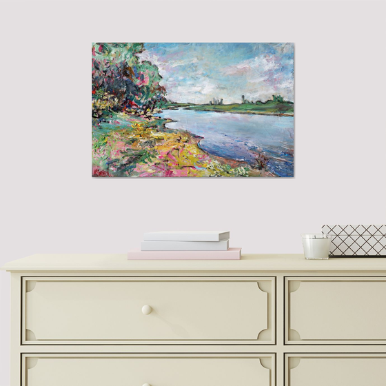 “The Riverbank. May.”
