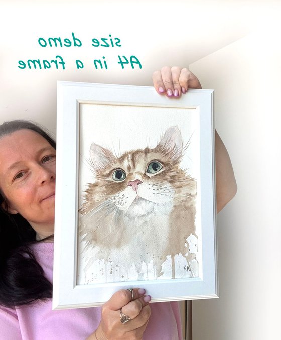 Is That for Me? Original Cat painting