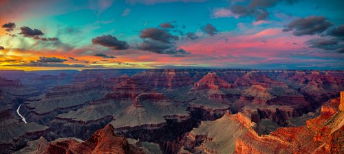 Painted Skies: Grandeur of The Grand Canyon by Nick Psomiadis