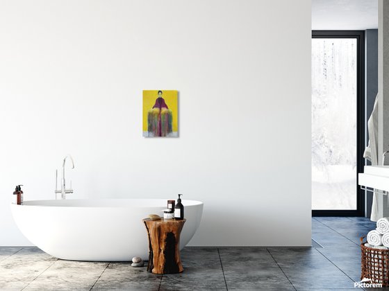 Girl with Yellow Flowerscape