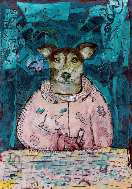 Smoking dog #7