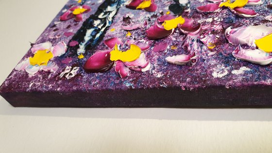 "Deep Violet Forest & Flowers in Love"
