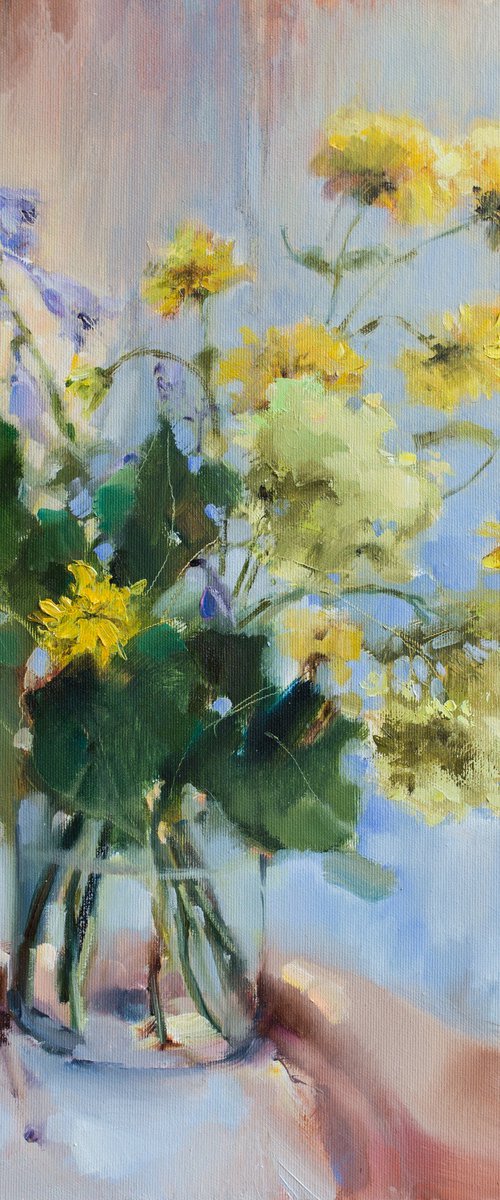 The sun is made up of flowers by Olha Laptieva