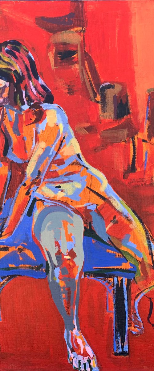 “Girl Seated in a Warm Room” by Hanna Bell