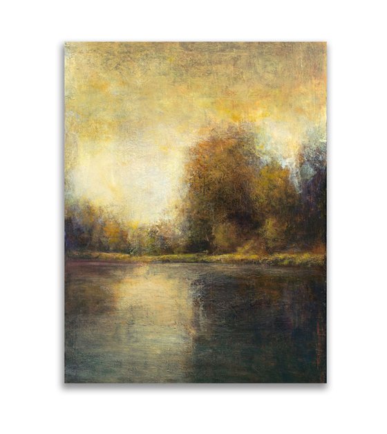 Misty Pond 18x24 inches