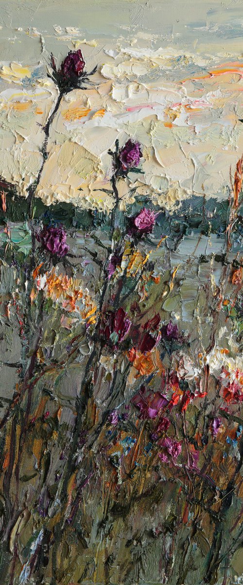 Evening Wildflowers by Anastasiia Valiulina