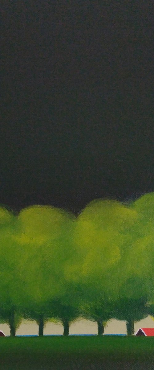 Bomendijk (dike with trees) by Nelly van Nieuwenhuijzen