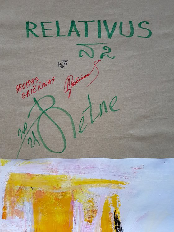 Relativus N-2 (XXL) - Abstract Landscape (H)140x(W)106 cm.