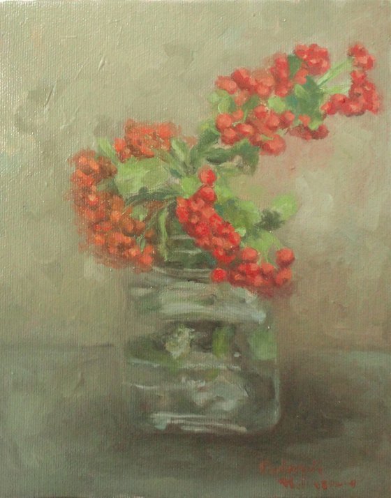 Red Fruits in jar