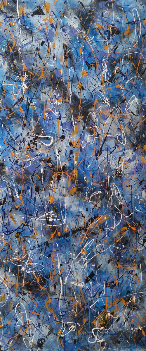 ACRYLIC PAINTING ON CANVAS BY M. Y. by Max Yaskin