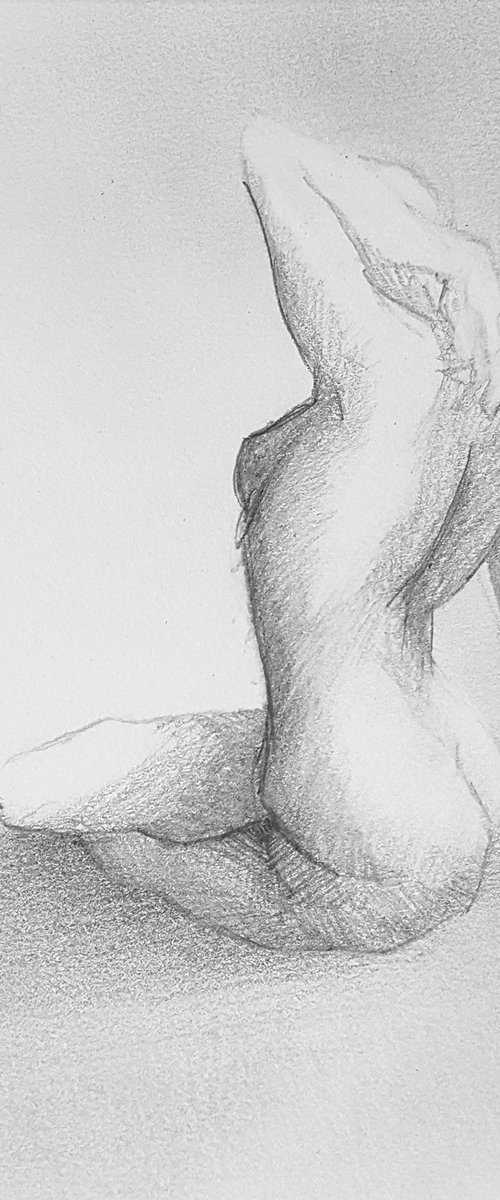 Study of the female nude 2 by ANNA CHOLAK