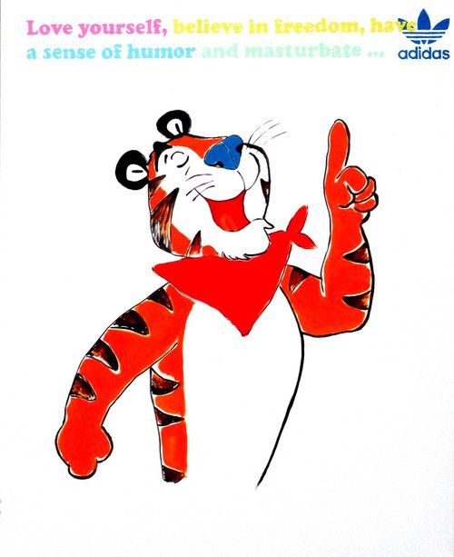 Tiger (small Pop Art) by SUPER POP BOY