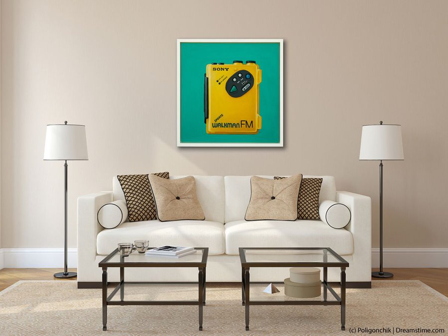 Walkman - Retro series Oil painting by Damien Venditti | Artfinder