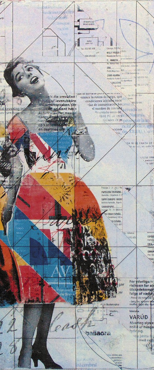 Collage_41_40X40 cm_Pop Girls by Manel Villalonga