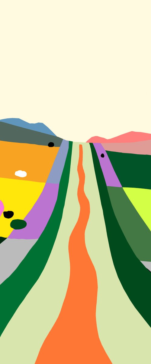 The path (El sendero, pop art, landreturning) by Alejos