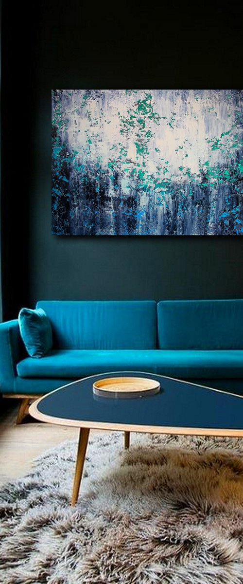 120x100cm. / Abstract painting / Abstract 1129 by Alex Senchenko