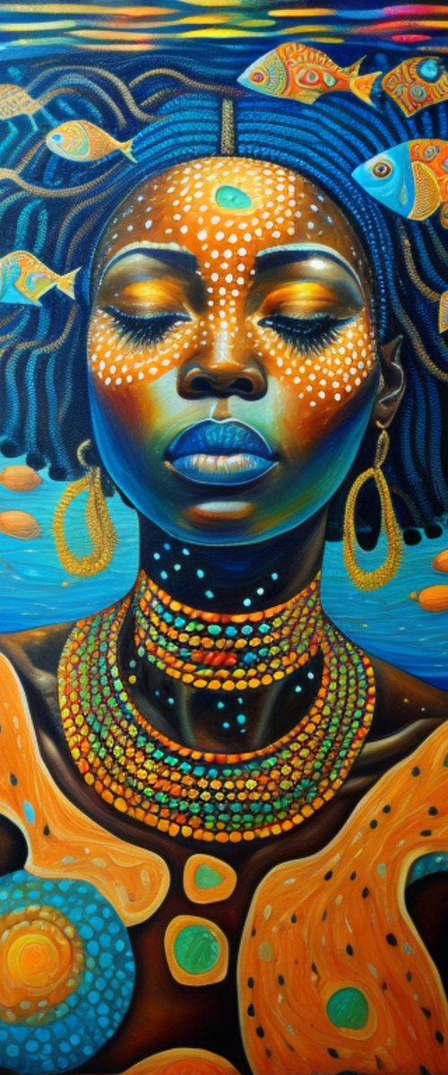 African beauty underwater 1 by Sanja Jancic