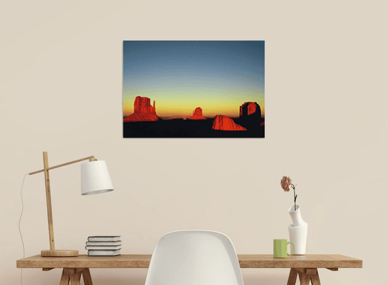 Sunset at Monument Valley