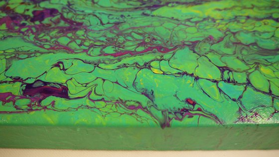 Abstract Free Flow Acrylic Pouring Medium - Sea Breeze